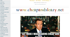 Desktop Screenshot of cheapandsleazy.net